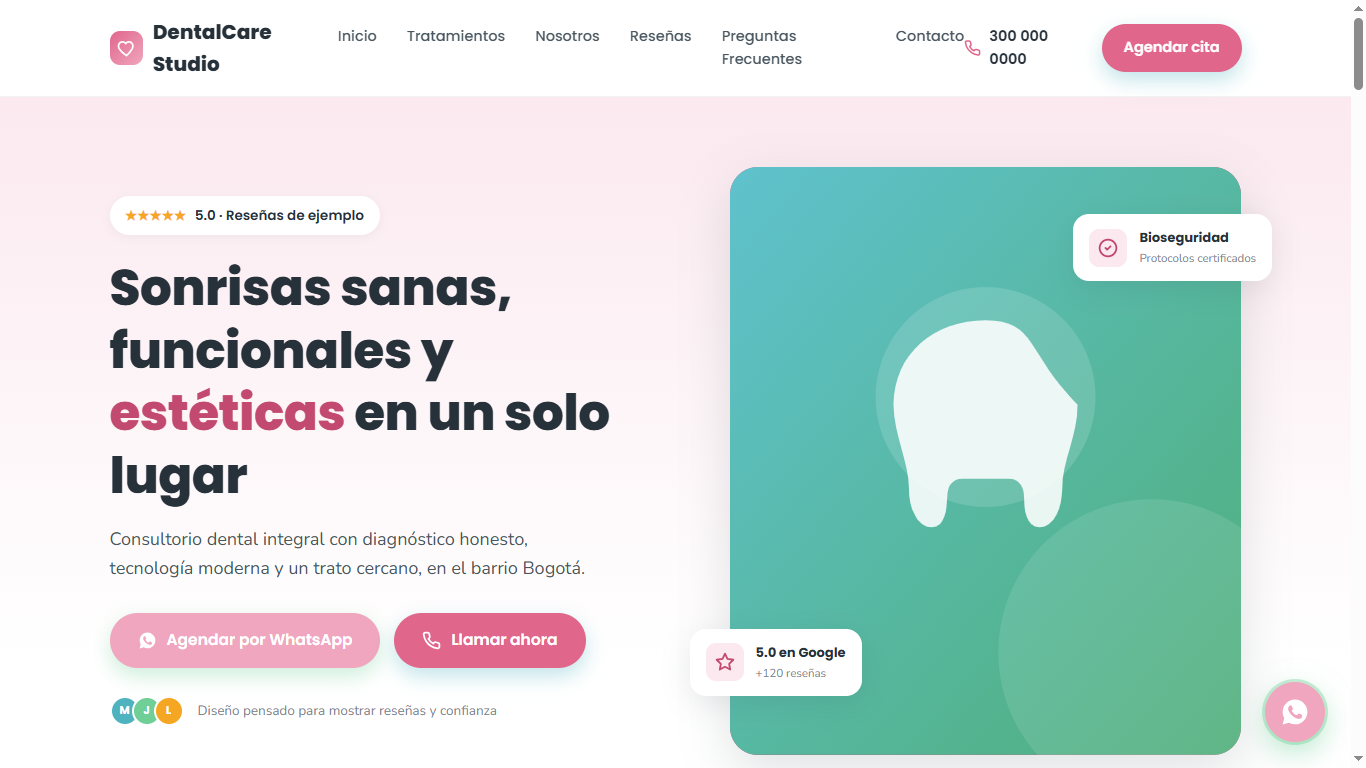 Landing page